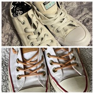 Bundle of 2 pair Converse All Star white chucks